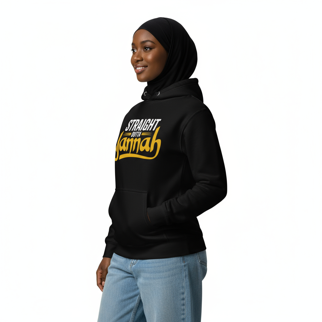 African female side - Black Script Edition hoodie