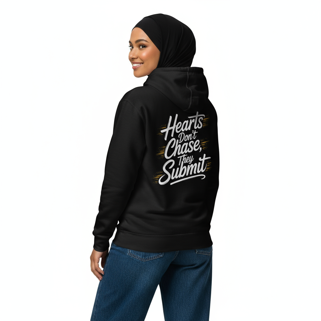 Female back - Hearts Don't Chase message