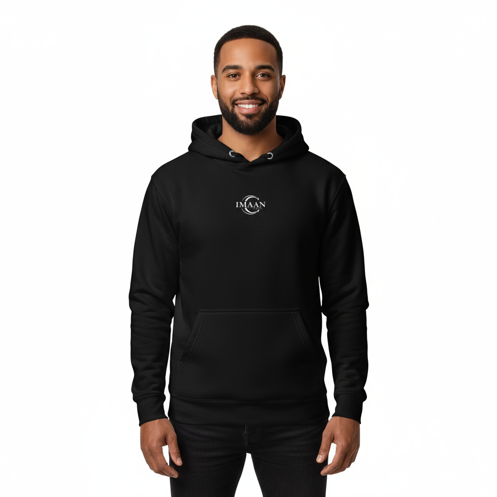 Male front - Fear Allah Not Failure black hoodie