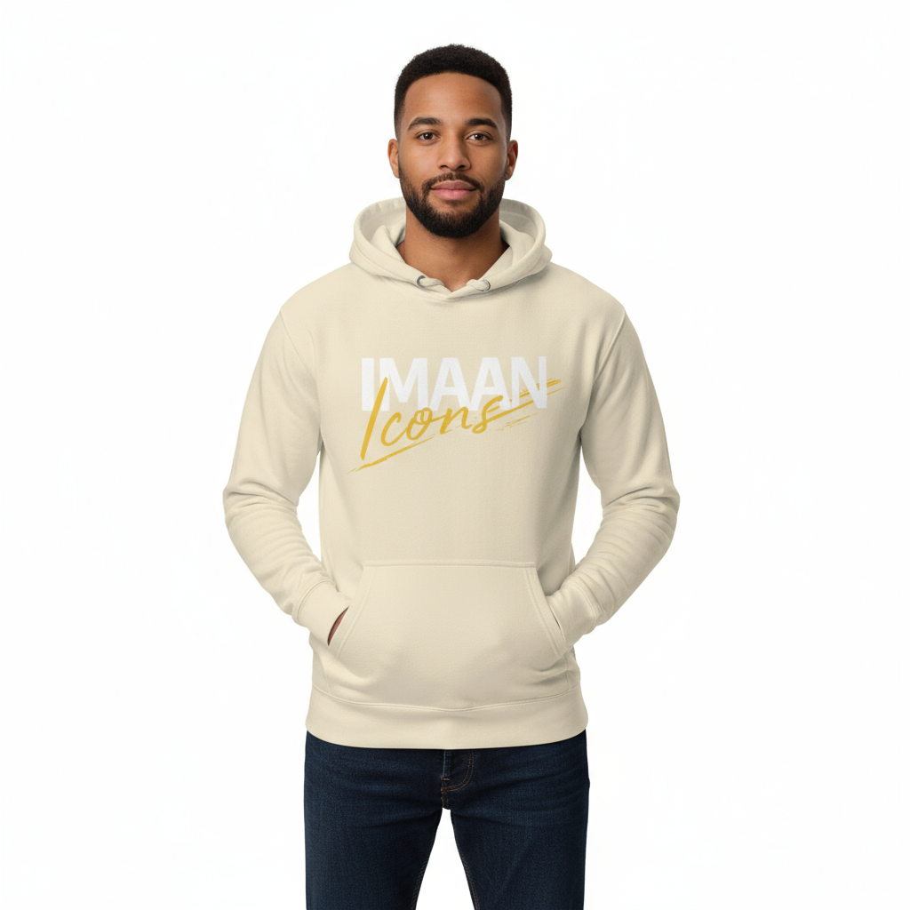 Male full body - IMAAN Icons cream hoodie