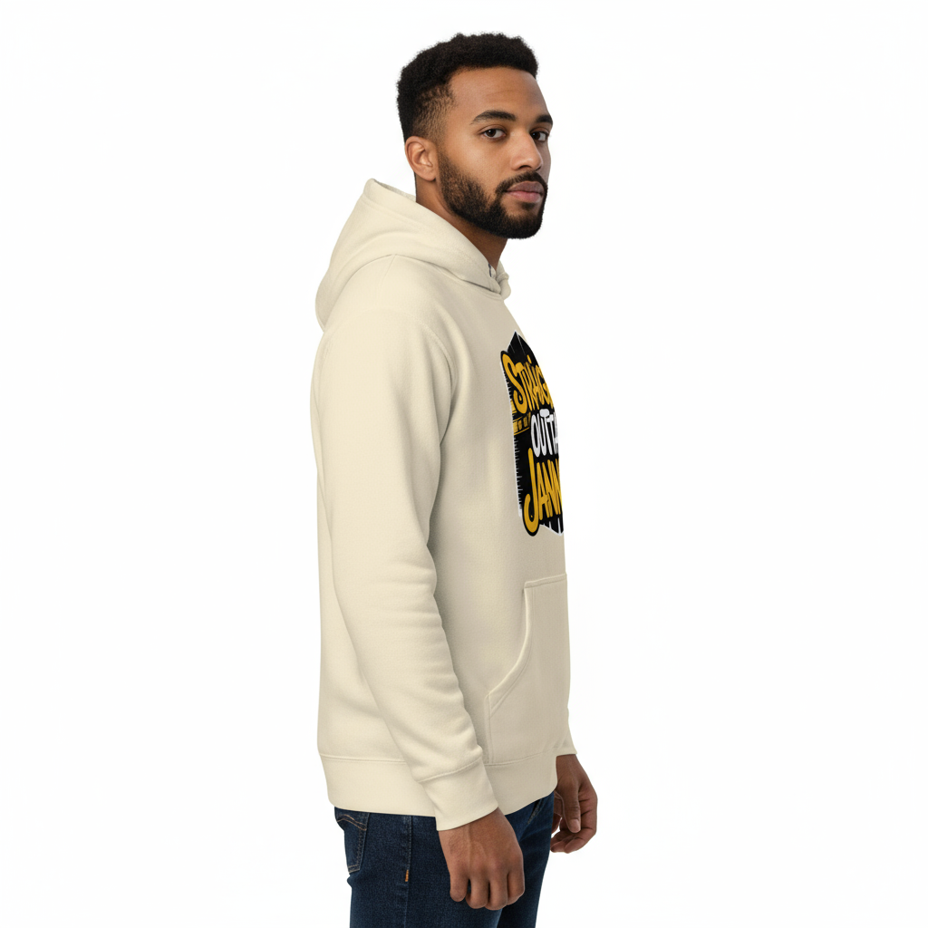 Male side - Cream hoodie